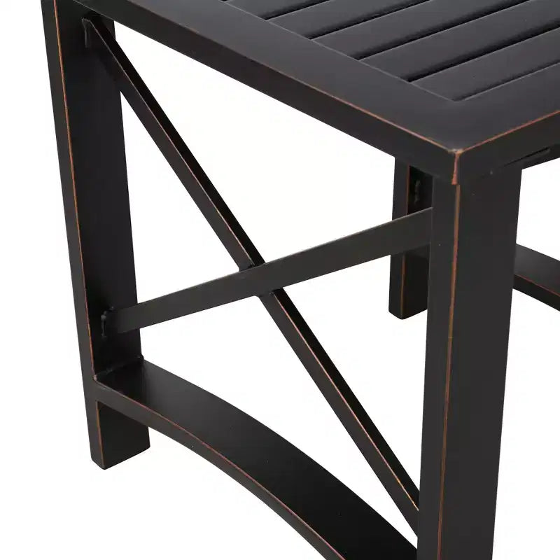 Ensemble de salon de jardin 8 pièces en métal avec causeuse - Patio Festival : Résistant aux intempéries, ensemble d'extérieur protégé contre les UV