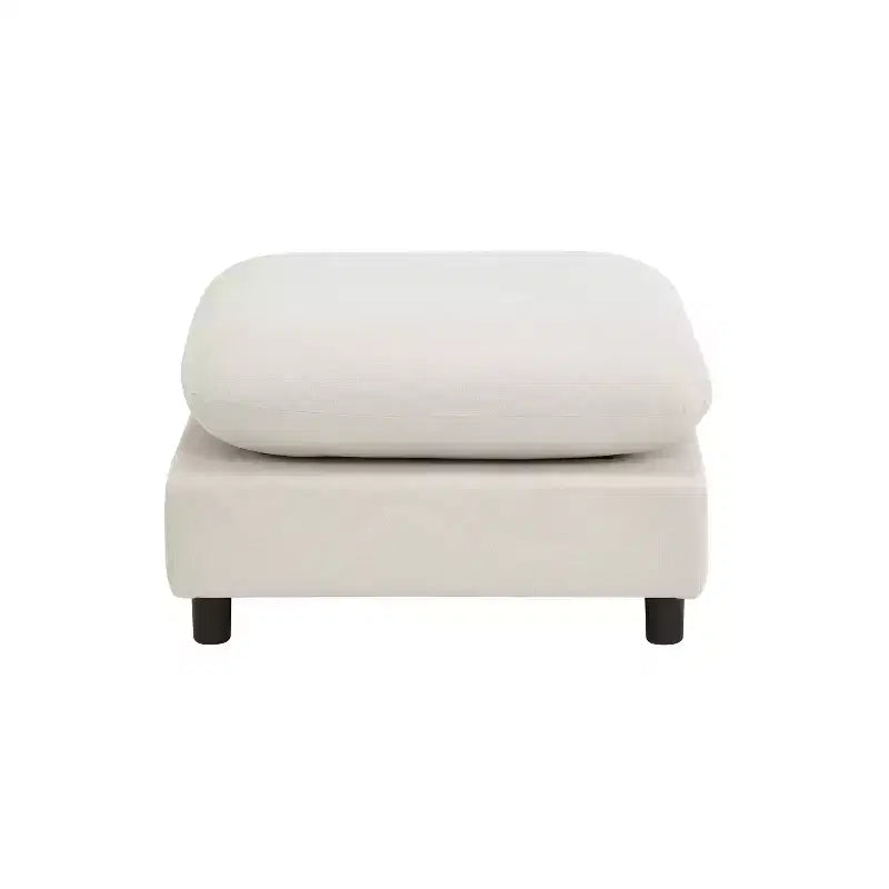 Christopher Knight Home Acker, ensemble de canapés modulaires modernes rembourrés 3 pièces, blanc
