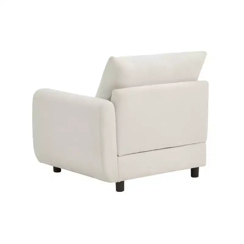 Christopher Knight Home Acker, ensemble de canapés modulaires modernes rembourrés 3 pièces, blanc