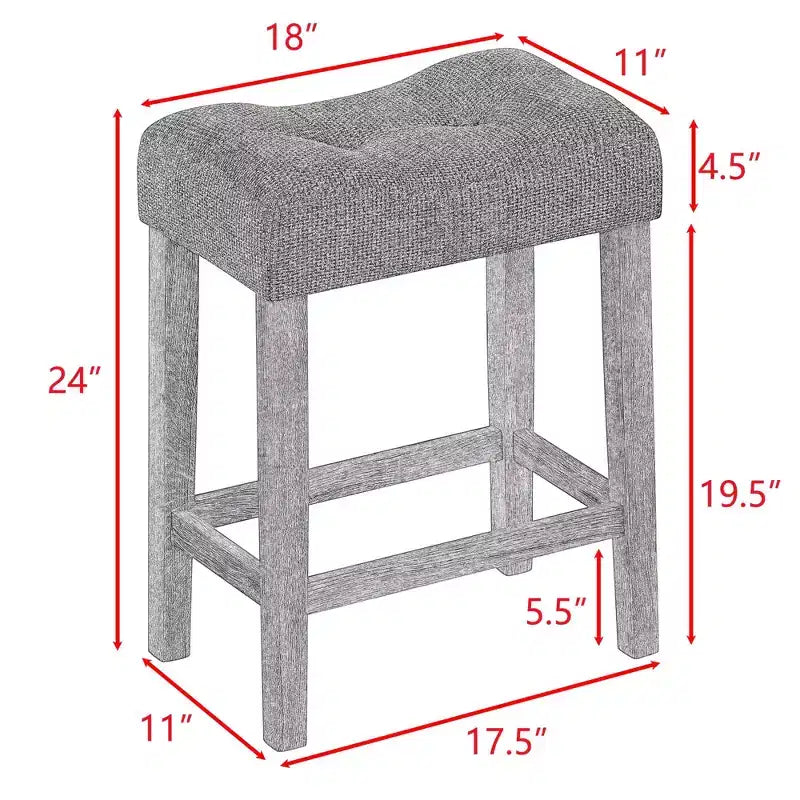 Ensemble de salle à manger de 4 pièces hauteur bar style ferme avec 3 tabourets, ensemble de salle à manger hauteur comptoir, ensemble de table de petit-déjeuner, ensemble de salle à manger bistrot, rustique et industriel - ModernLuxe