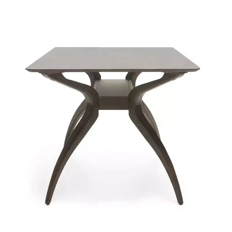 GDFStudio Megann Ensemble de salle à manger 5 pièces en tissu et bois, style moderne milieu de siècle