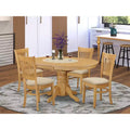 HomeStock Belmont Dining Table Set, Oak