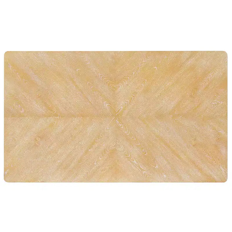 Ensemble de salle à manger en bois 6 pièces, table rectangulaire avec 4 chaises rembourrées et banc