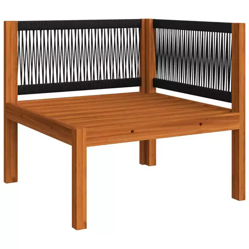 vidaXL Salon de jardin crème Bois d'acacia massif Moyen