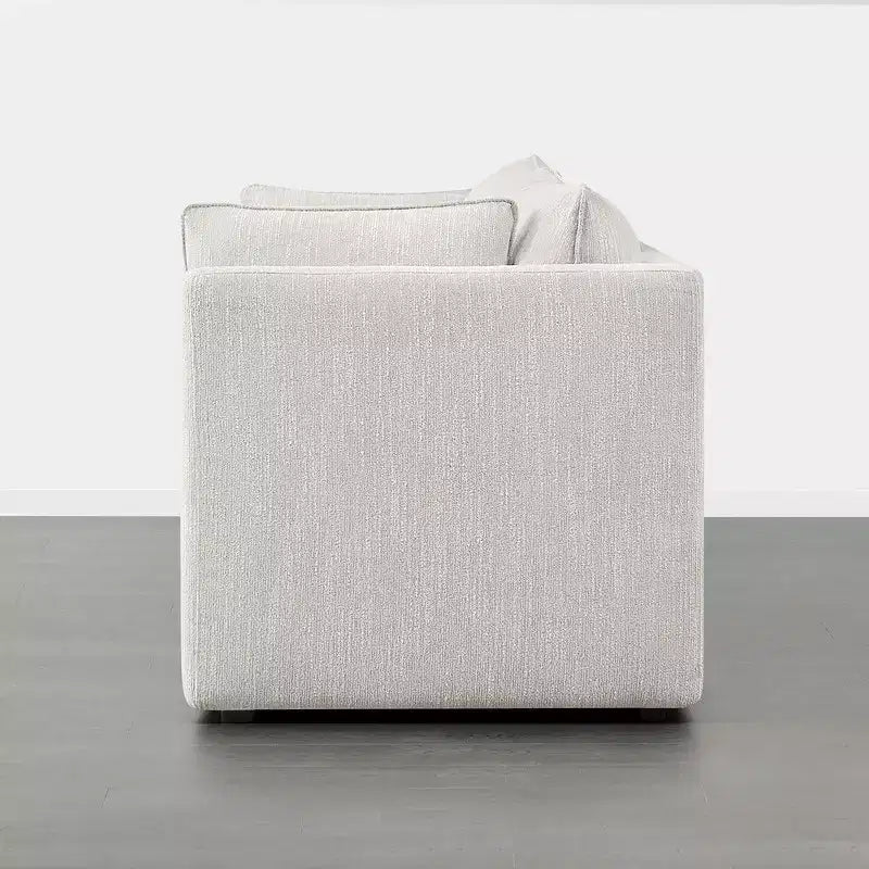Canapé d'angle modulable 3 places Spruce & Spring gris pour salon