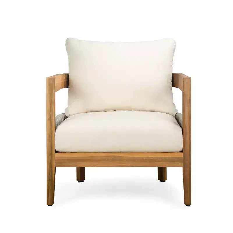 Christopher Knight Home Isolde Salon de jardin rustique en rotin et bois d'acacia avec table basse à lattes