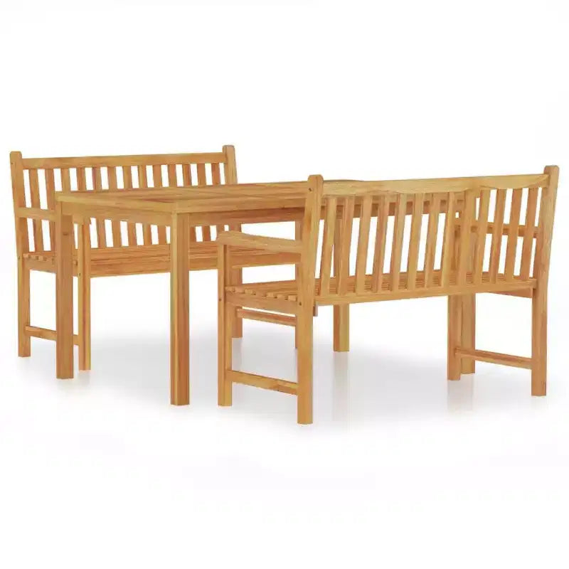 vidaXL Garden Dining Set Natural Teak