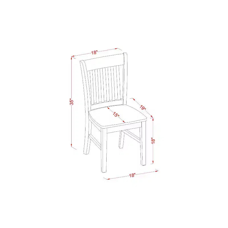 Ensemble table et chaises pour petite cuisine - Table à manger carrée de 91 cm avec 2 chaises - Ensemble de salle à manger style toscan