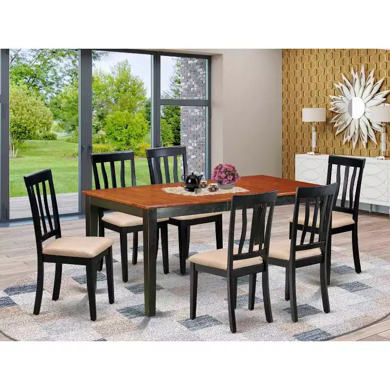 Ensemble Table et Chaises de Salle à Manger 7 Pièces - Table et Chaises Élégantes pour Cuisine, Salle à Manger, Maison - Design Moderne