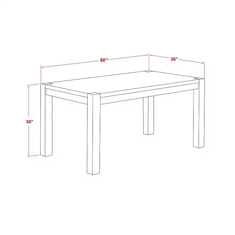 Table de salle à manger HomeStock 7 pièces avec plateau en bois massif finition sablée noire et 6 chaises