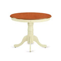 Kitchen Table Set 3 Piece - Dining Table with 2 Chairs - Buttermilk & Cherry Finish - Eclectic Design