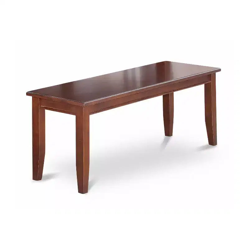 Ensemble table à manger et 4 chaises 5 pièces, rectangulaire avec rallonge papillon, finition acajou, 81x152 cm