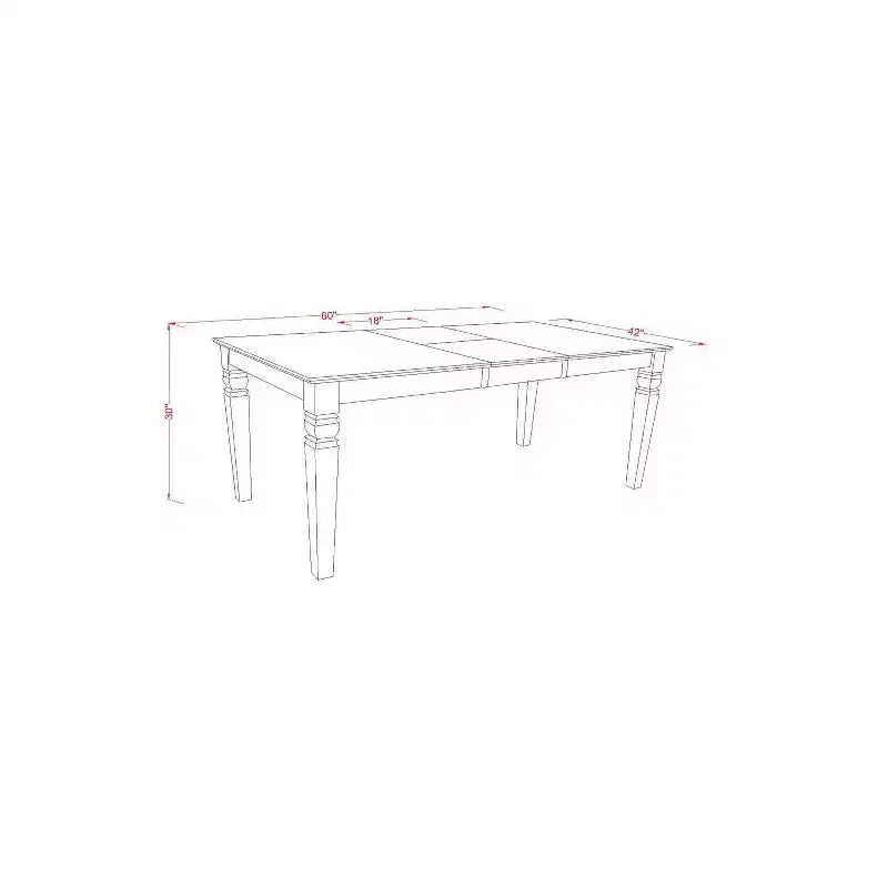 Ensemble de salle à manger bohème chic « Beachy » – Table rectangulaire et 4 chaises plus banc – 107/152 cm