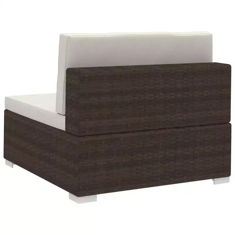 vidaXL Salon de jardin 3 places modulable rectangulaire