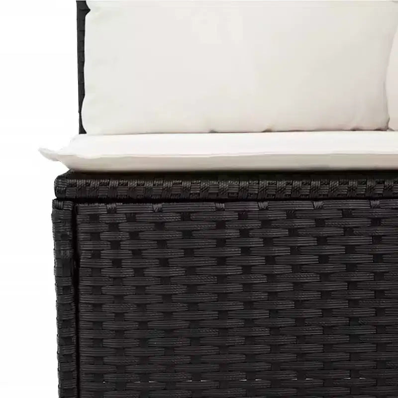 vidaXL Salon de jardin avec coussins 10 pièces en résine tressée
