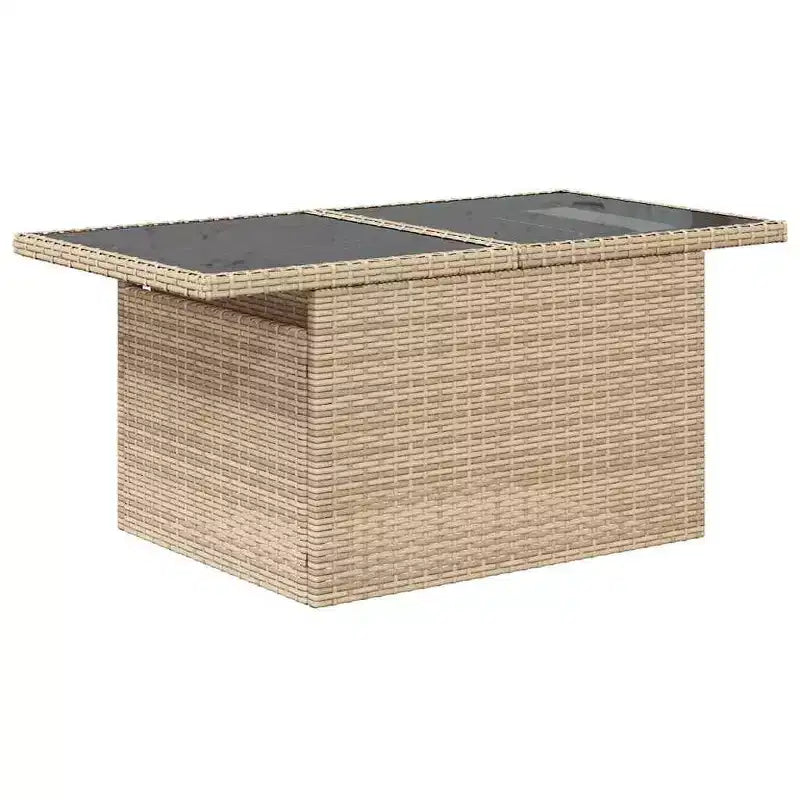 vidaXL Salon de jardin avec coussins 10 pièces en résine tressée