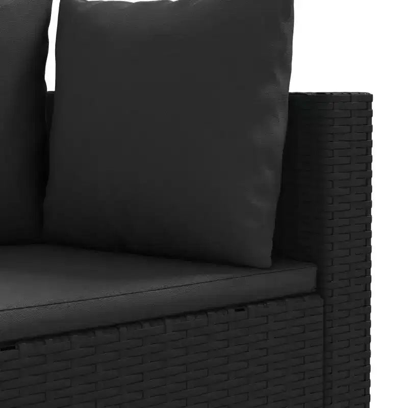 vidaXL Salon de jardin avec coussins 9 pièces en résine tressée