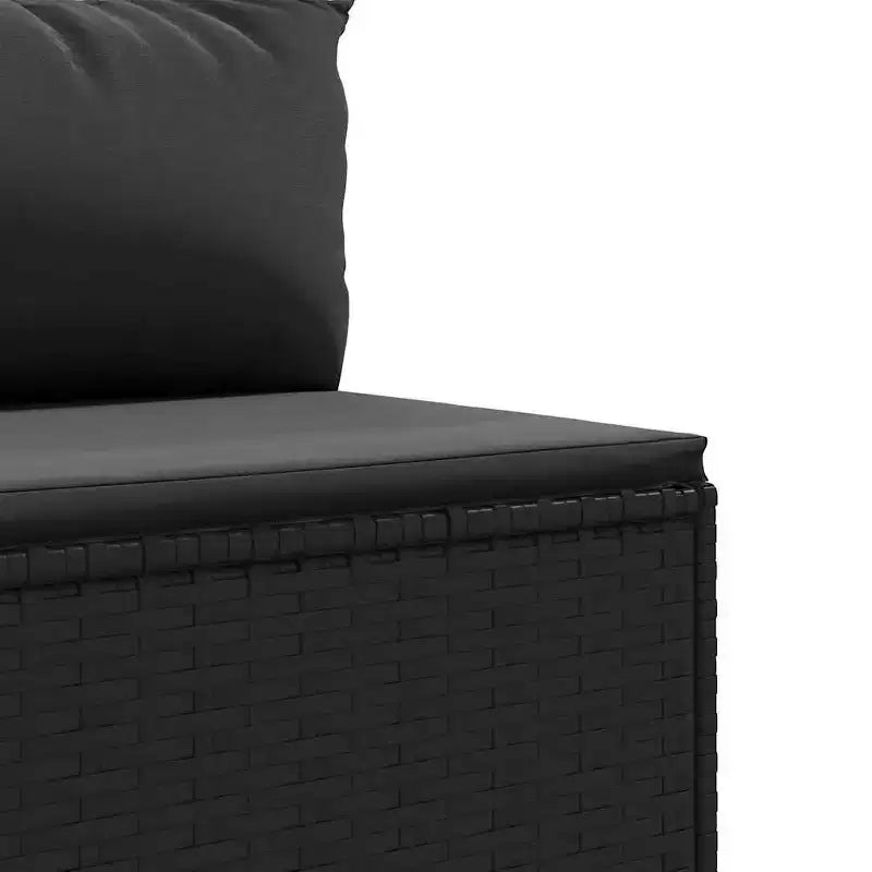 vidaXL Salon de jardin avec coussins 10 pièces en résine tressée