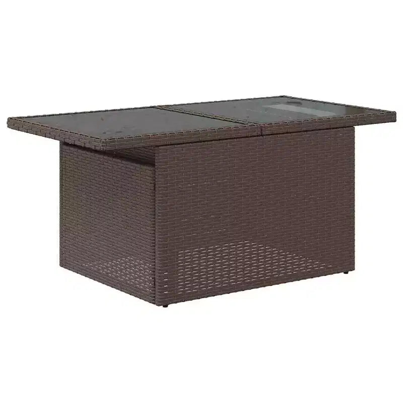 vidaXL Salon de jardin avec coussins, canapé d'angle, 6 pièces, résine tressée