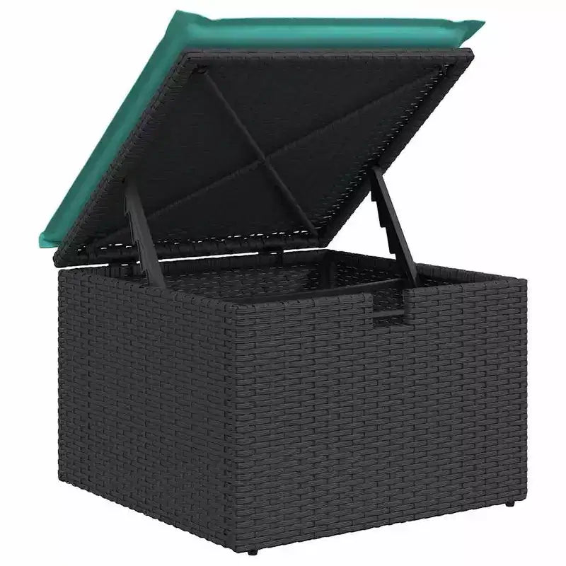 vidaXL Salon de jardin avec coussins, canapé d'angle, 6 pièces, résine tressée