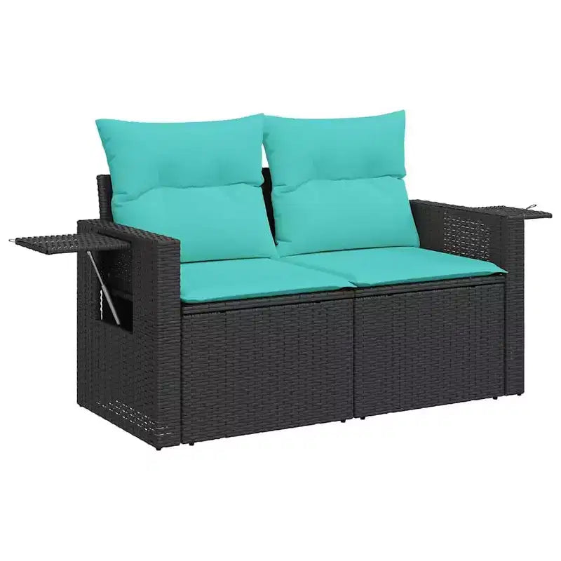 vidaXL Salon de jardin 12 pièces avec coussins en résine tressée gris