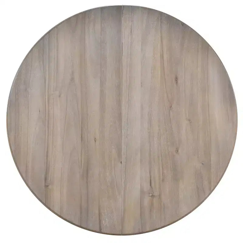 Ensemble table à manger ronde extensible, 5 pièces, table à manger en bois avec 4 chaises, ensemble de salle à manger pour 4 personnes