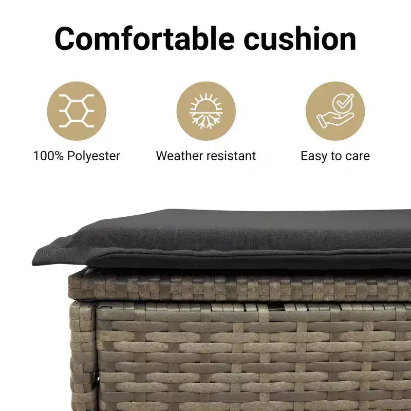 Ensemble de canapés de jardin VidaXL avec coussins, disponible en plusieurs coloris