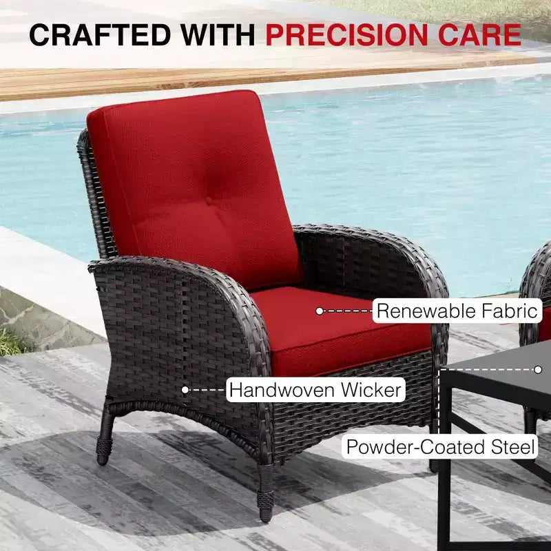 UPTIOT Ensemble de canapé d'extérieur modulaire avec poufs convertibles et coussins résistants aux intempéries