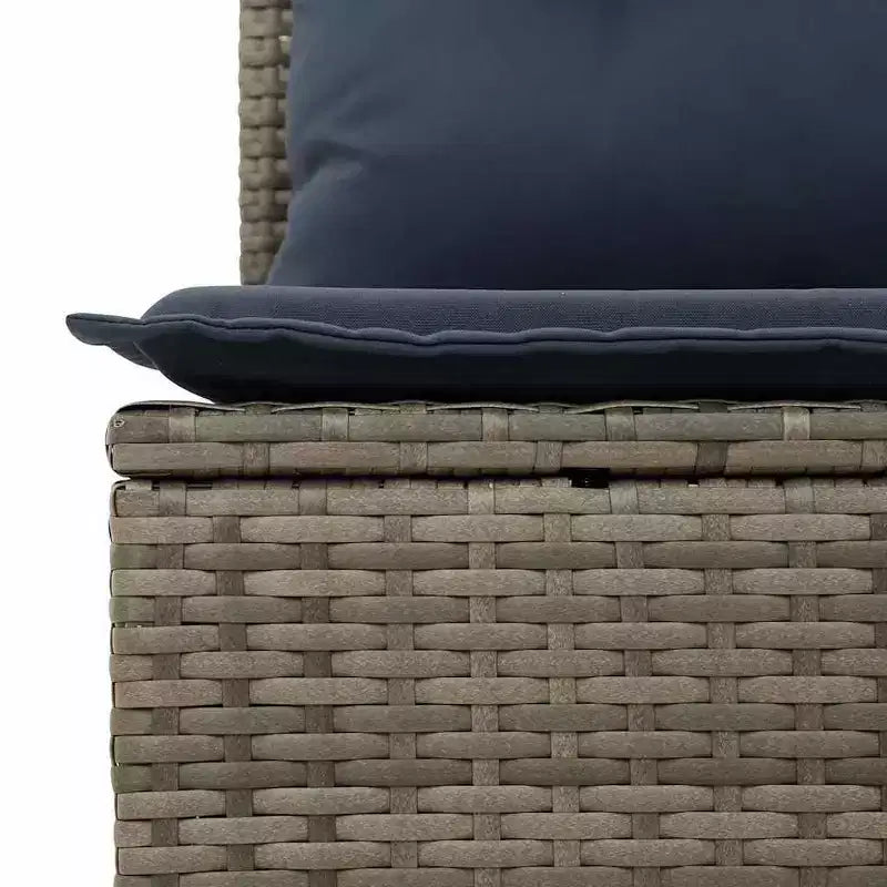 vidaXL Salon de jardin avec coussins 6 pcs Résine tressée marron
