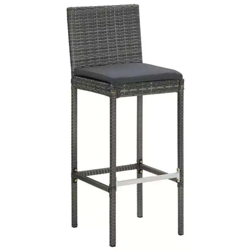 vidaXL Table de Bar de Jardin : Coussins :