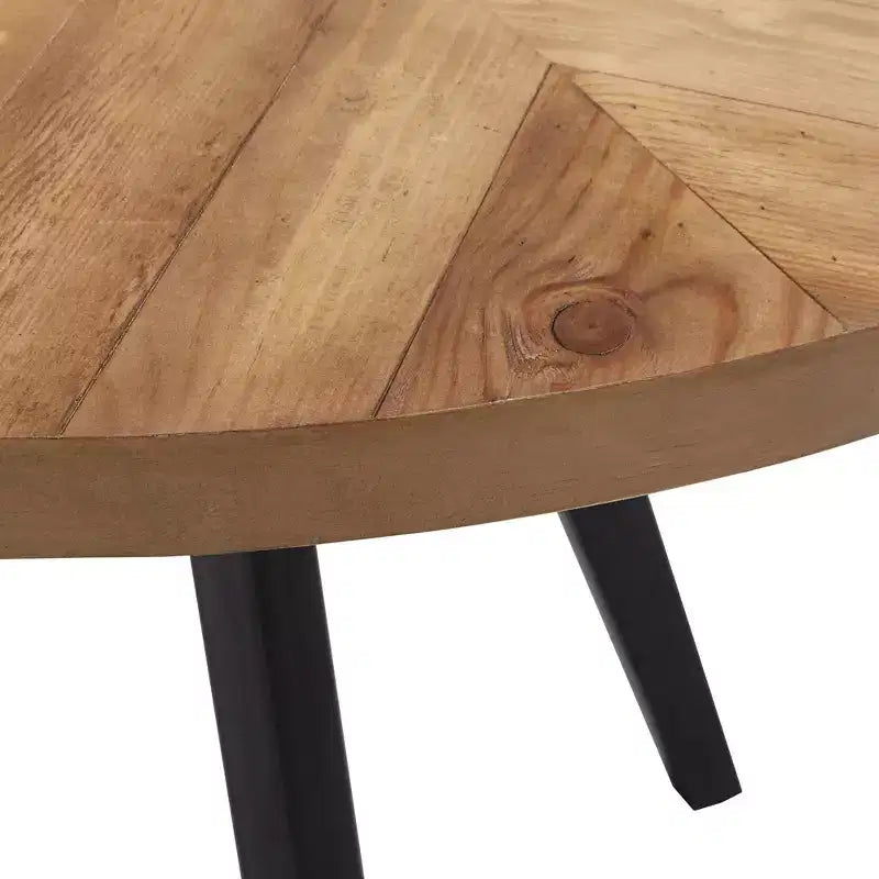 Ensemble table à manger ronde Jolana 45 et chaises de salle à manger tapissées - iNSPIRE Q