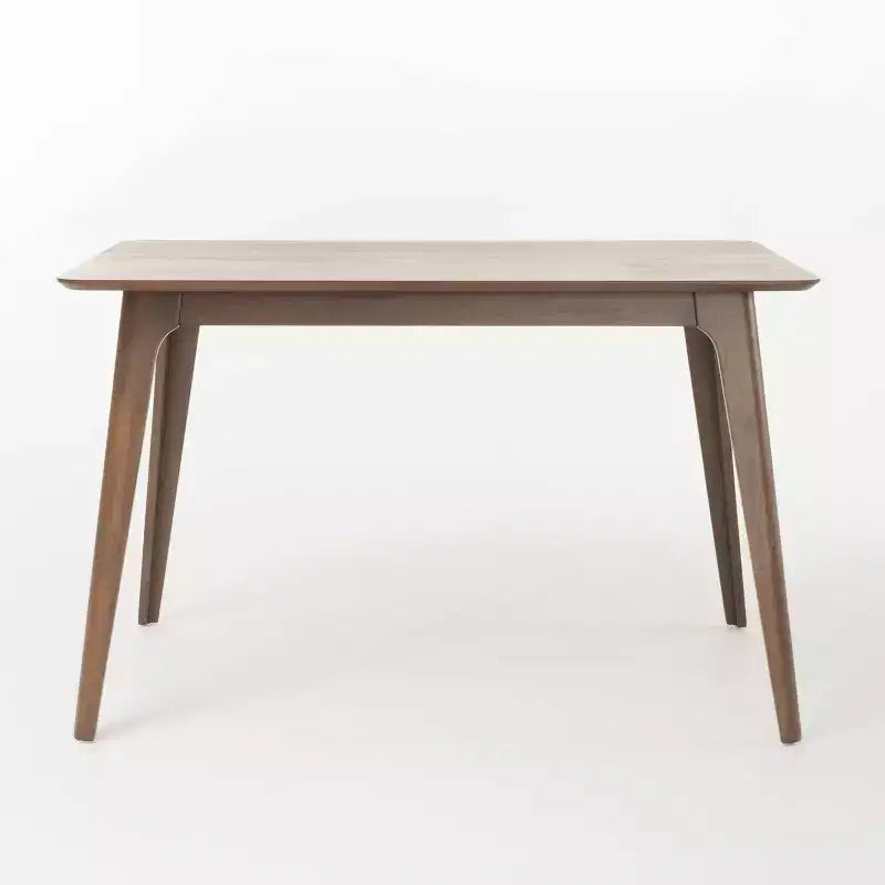 Ensemble de salle à manger rectangulaire 5 pièces Lucious gris foncé/noyer – Christopher Knight Home : style scandinave, 4 chaises rembourrées