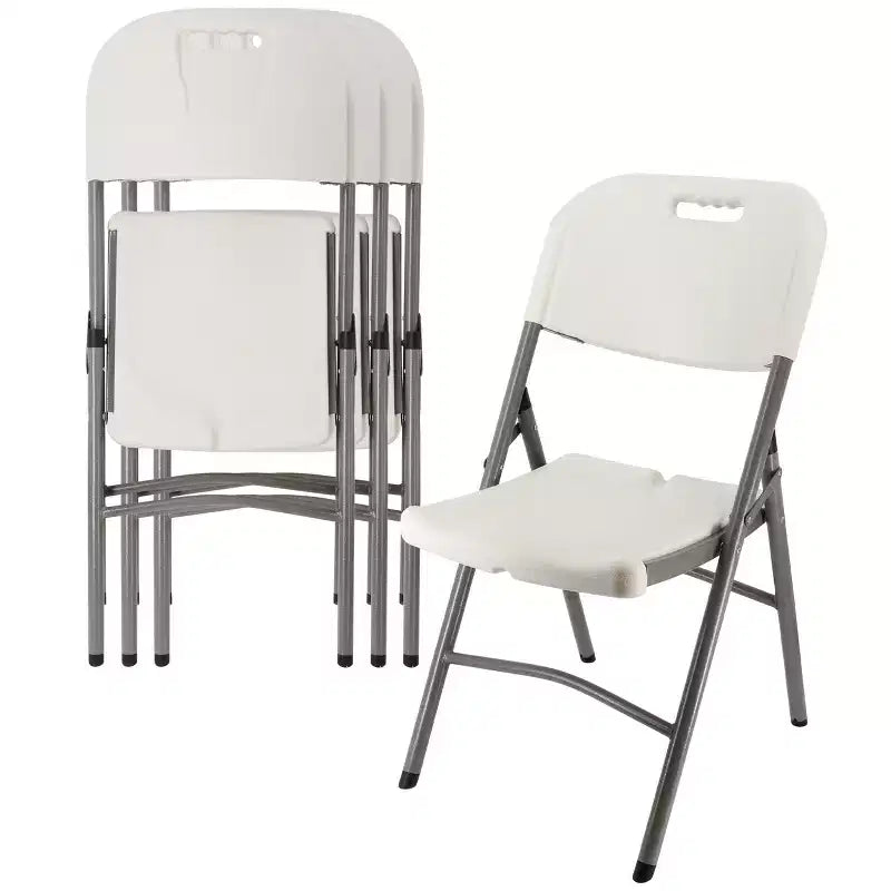 Elama 4 Piece Stackable Folding Chair Set for Indoor and Outdoor