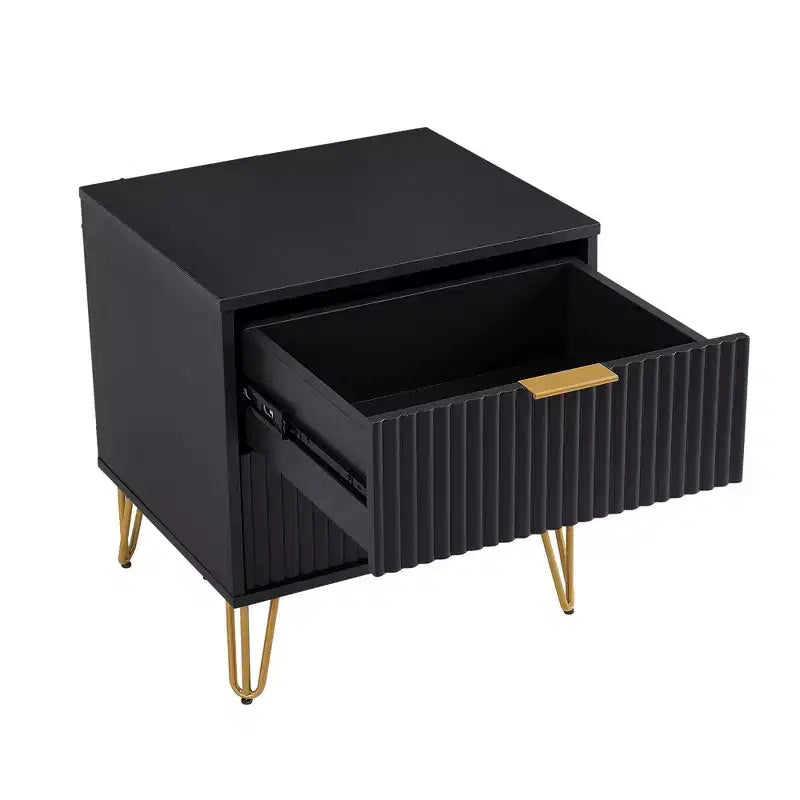 Ensemble de commode 5 tiroirs et table de nuit 2 tiroirs moderne Dumbo 2 pièces Manhattan Comfort