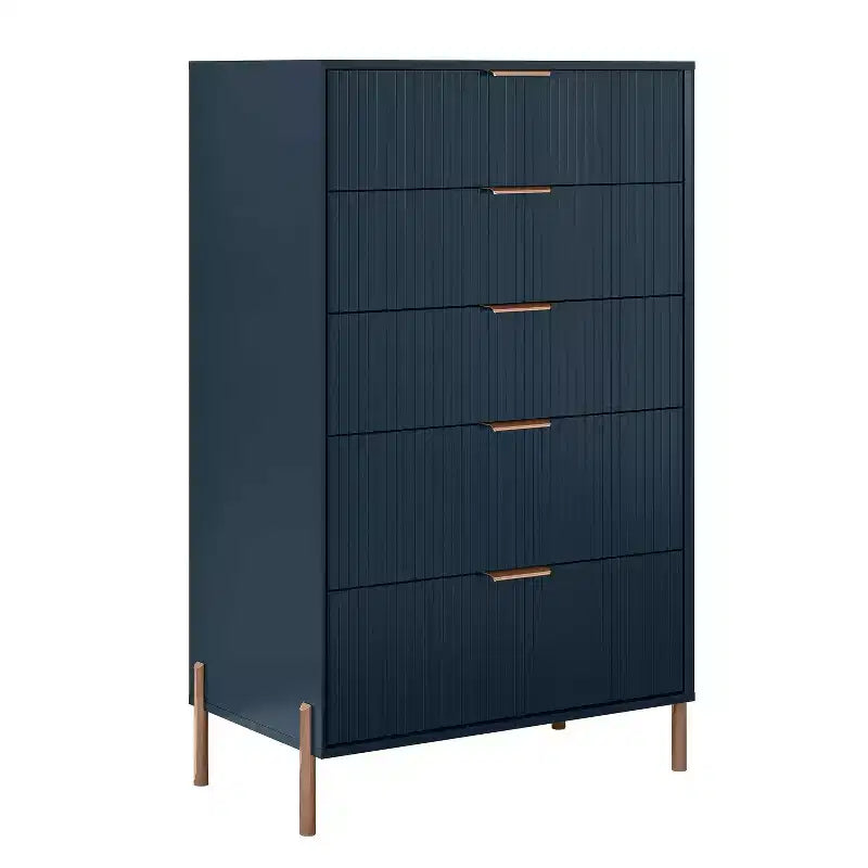 Ensemble de chambre Festivo 4 pièces : commode, chiffonnier 6 tiroirs et 2 tables de chevet 3 tiroirs Modern Elegance