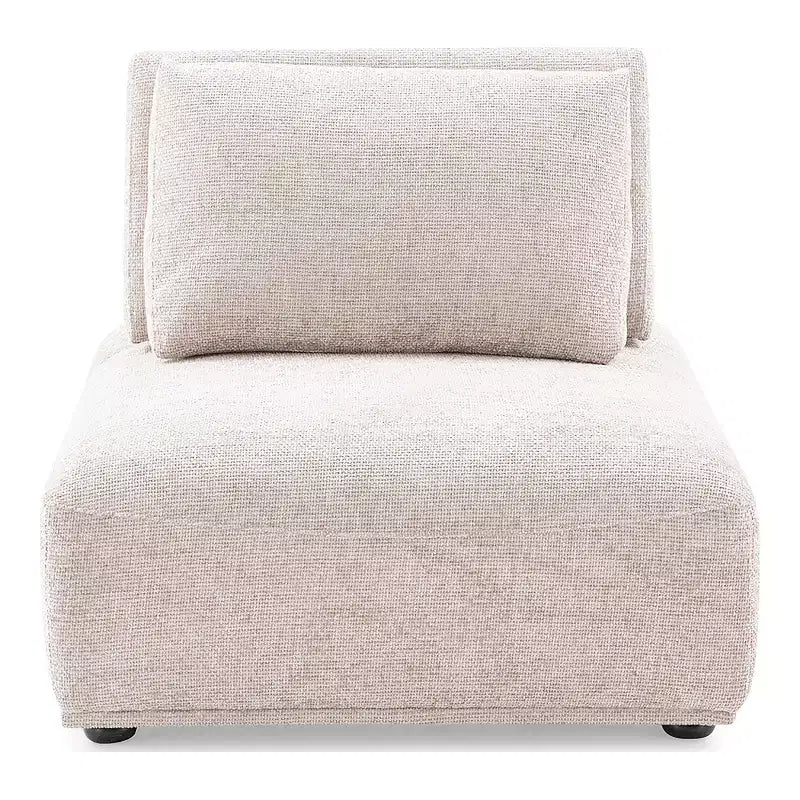 HOMES: Inside + Out Canapé modulable incurvé Povoa 5 pièces 159 po, en chenille moderne avec dossier extensible