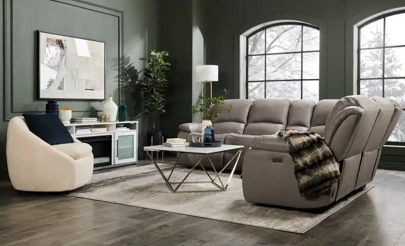 Table basse carrée moderne de 31,5 po – Plateau en marbre blanc avec base en métal chromé
