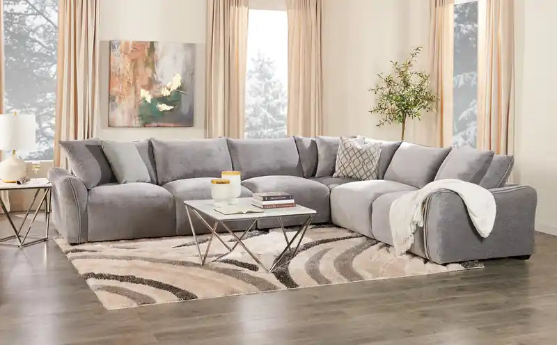 Table basse carrée moderne de 31,5 po – Plateau en marbre blanc avec base en métal chromé
