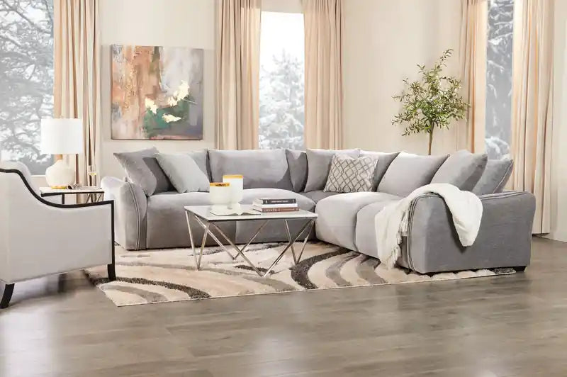 Table basse carrée moderne de 31,5 po – Plateau en marbre blanc avec base en métal chromé