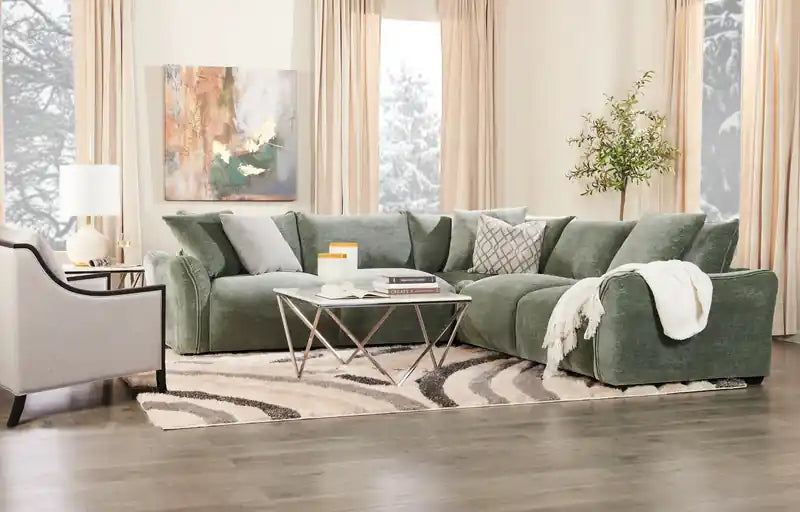 Table basse carrée moderne de 31,5 po – Plateau en marbre blanc avec base en métal chromé