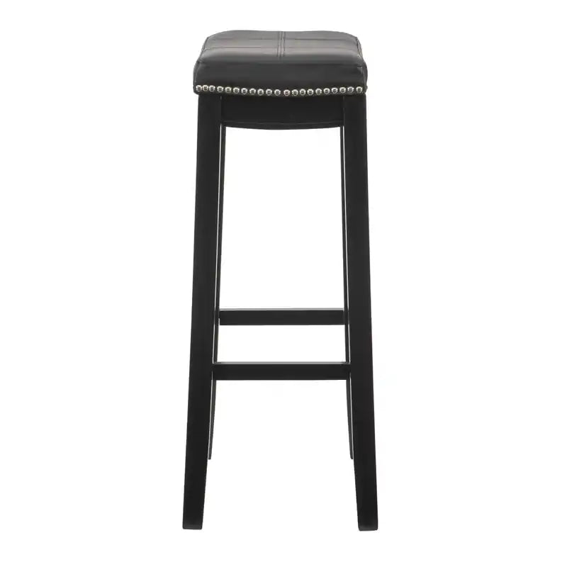 Tabouret de bar sans dossier en similicuir