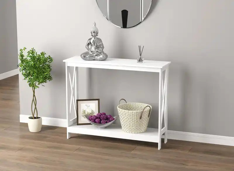 Console de 40 pouces avec 1 étagère
