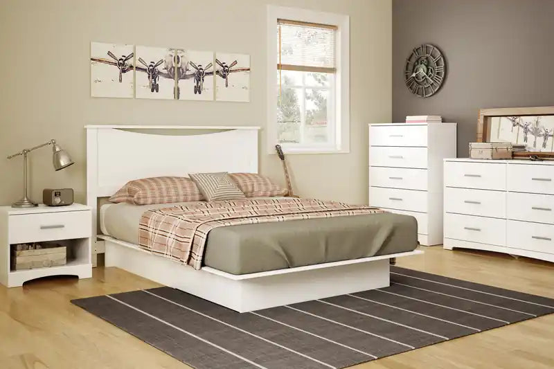 Commode à 6 tiroirs - Blanc pur