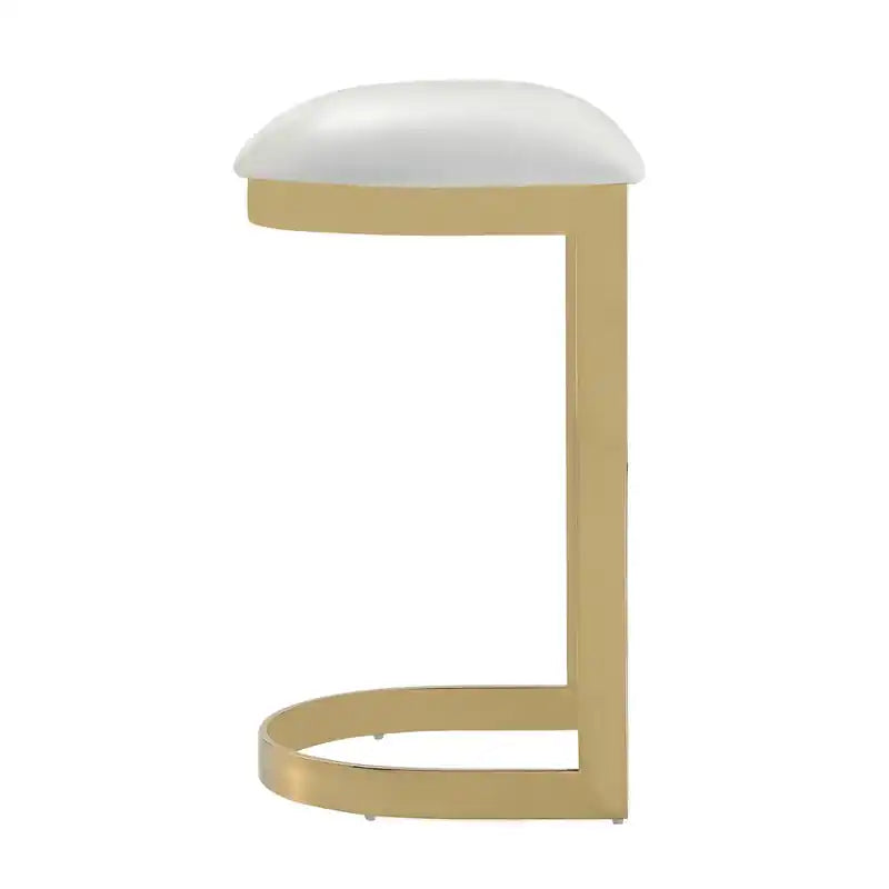 28.54 Tabouret de bar en acier inoxydable laiton poli