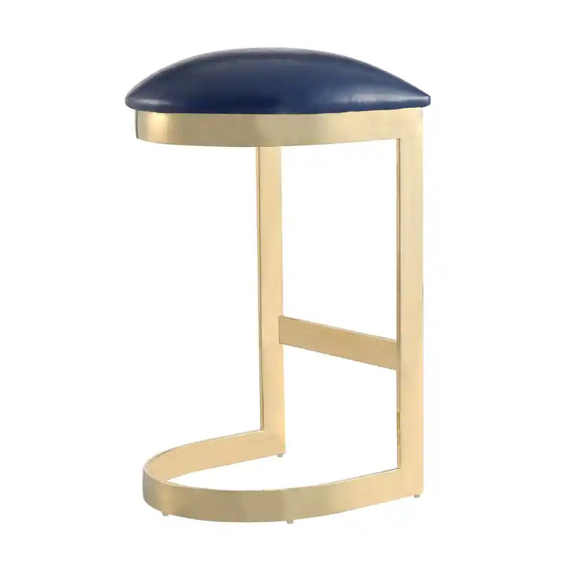 28.54 Tabouret de bar en acier inoxydable laiton poli