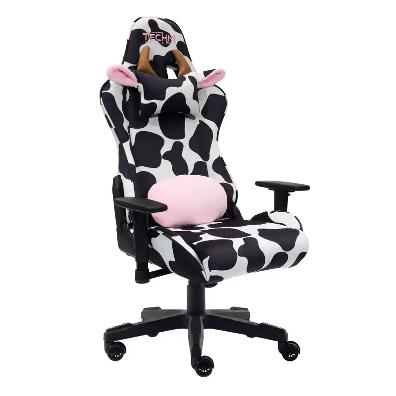 Techni Sport TS85 Cow Print Luxx Series Office Gaming Chair