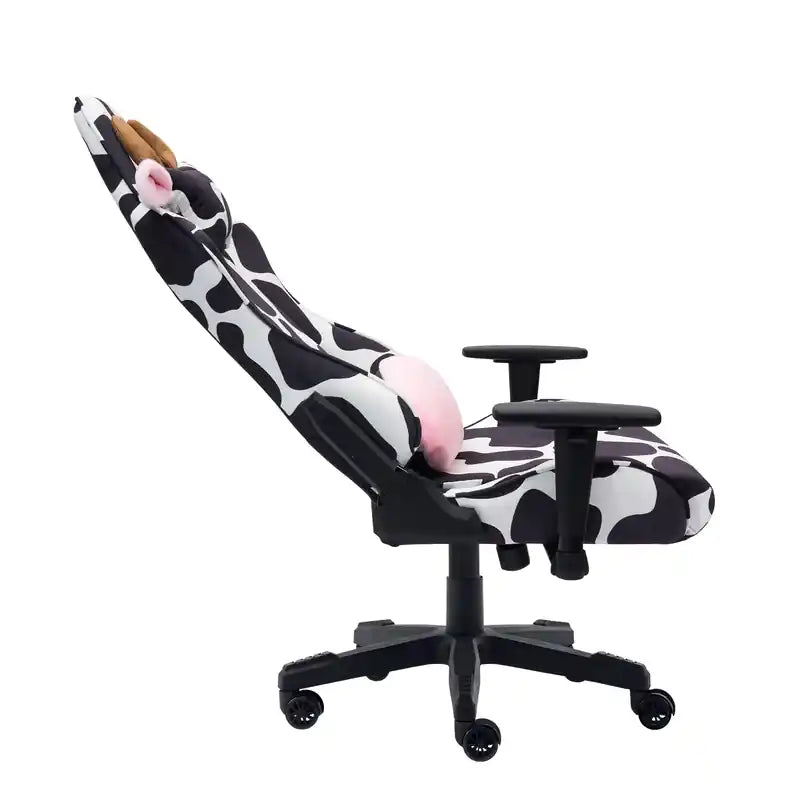 Chaise de bureau gaming imprimé vache