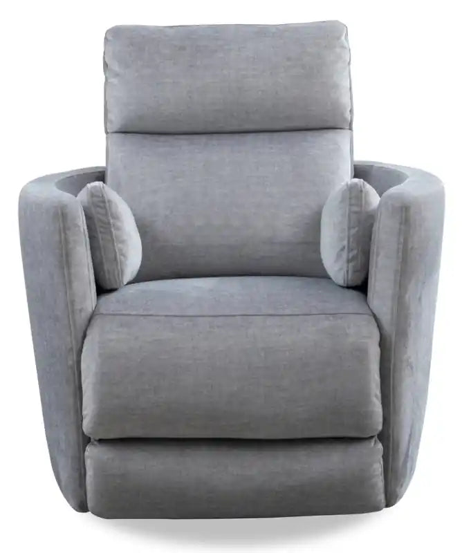 Fauteuil inclinable pivotant motorisé en tissu 36 - Coton argenté