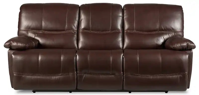 Franco 89 Genuine Leather Zero Gravity Power Reclining Sofa with USB Ports