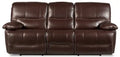 Franco 89 Genuine Leather Zero Gravity Power Reclining Sofa with USB Ports
